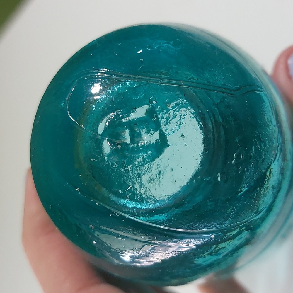 Teal Antique Hemingray Glass Insulator, Home Decor - Picture 4 of 9